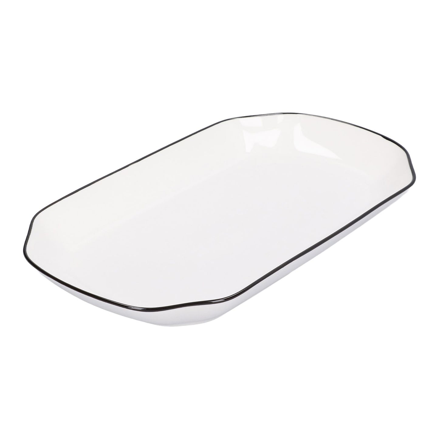 12in Dinner Plate Dish 550ml White Ceramic Noodle Soup Fish Plate Kitchen Tableware for Restaurant - view 7