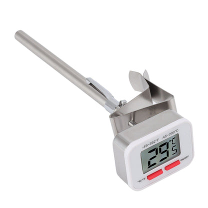 Food Thermometer Regulable Clip Large Display Screen Detachable Stainless Steel White Kitchen Thermometer - view 3