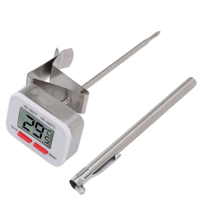 Food Thermometer Regulable Clip Large Display Screen Detachable Stainless Steel White Kitchen Thermometer - view 8