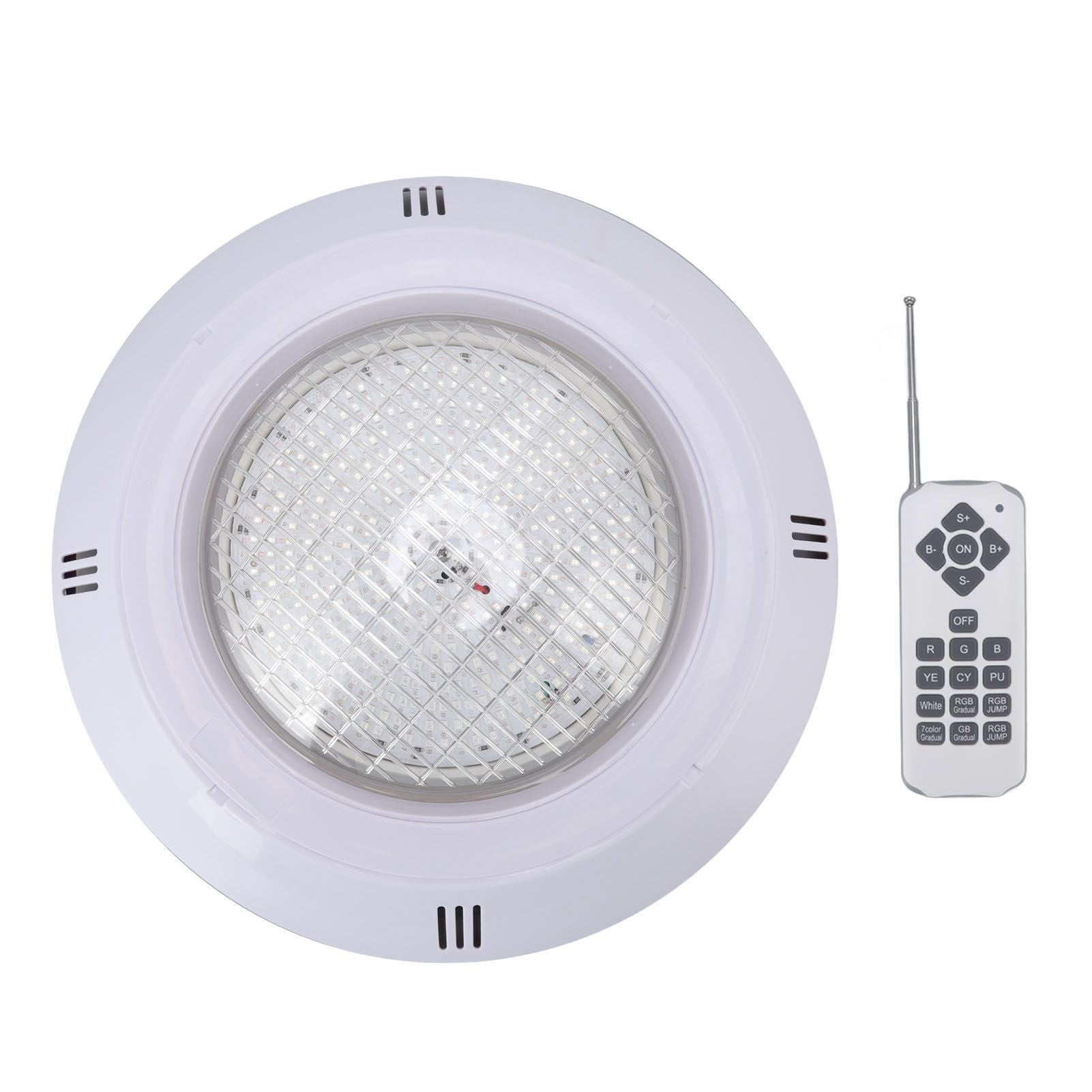 Pool LED Lights AC12V RGB Colorful IP68 Waterproof Remote Control High Transmittance Durable ABS Aquarium Pool Light 18W - view 2