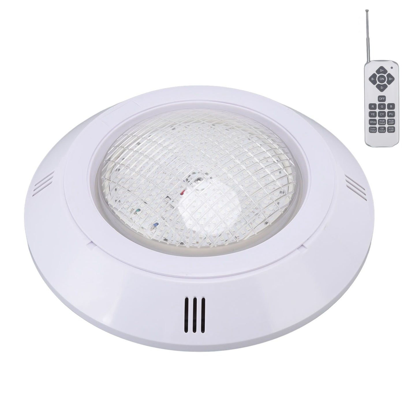 Pool LED Lights AC12V RGB Colorful IP68 Waterproof Remote Control High Transmittance Durable ABS Aquarium Pool Light 18W - view 3