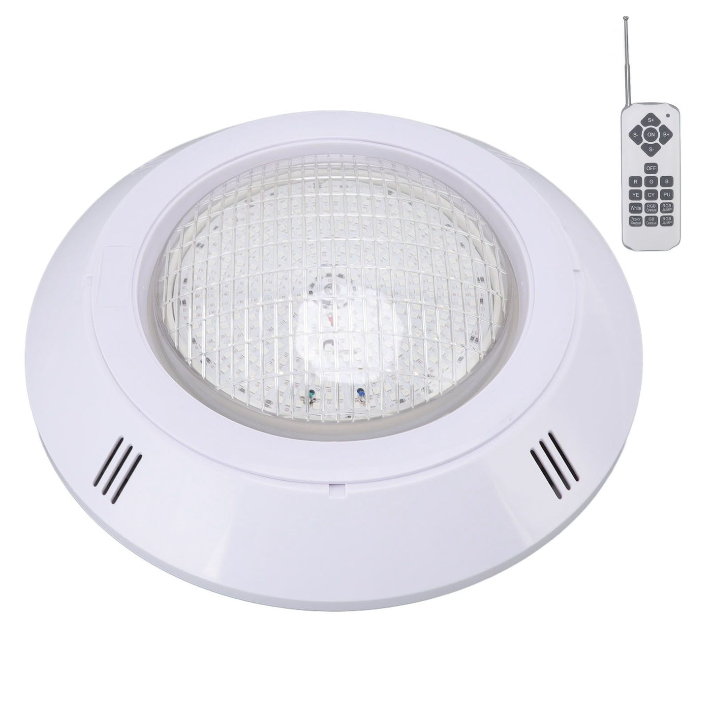 Pool LED Lights AC12V RGB Colorful IP68 Waterproof Remote Control High Transmittance Durable ABS Aquarium Pool Light 18W - view 5