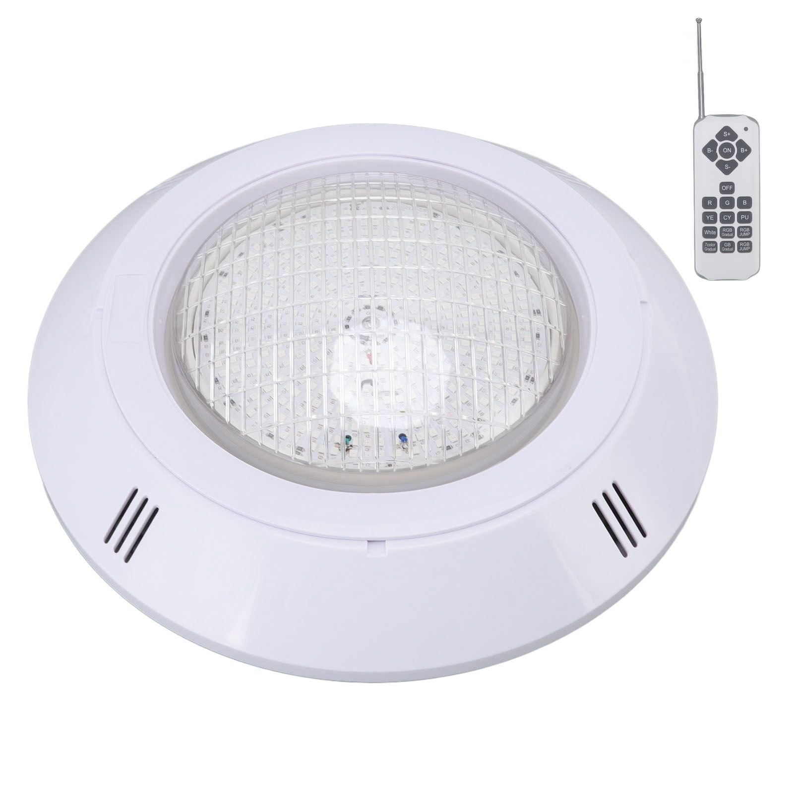 Pool LED Lights AC12V RGB Colorful IP68 Waterproof Remote Control High Transmittance Durable ABS Aquarium Pool Light 18W - view 5
