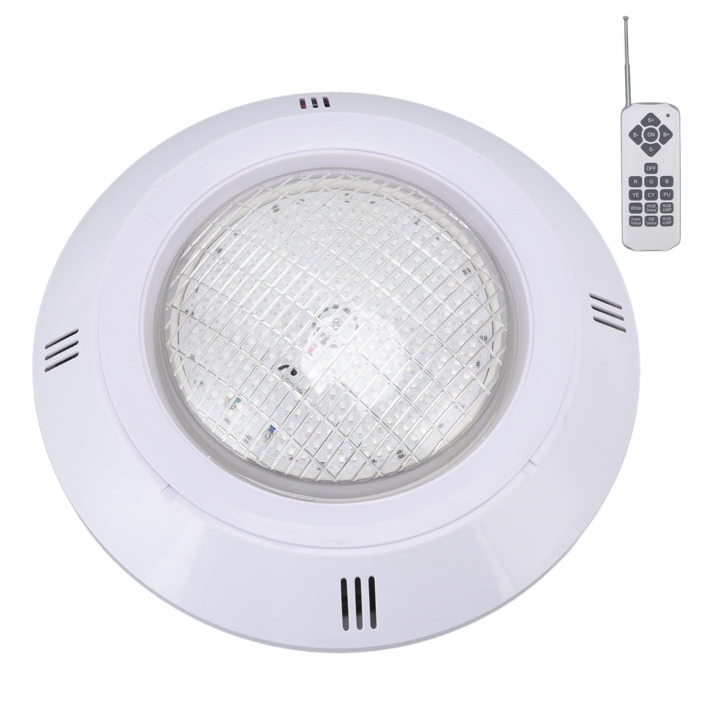 Pool LED Lights AC12V RGB Colorful IP68 Waterproof Remote Control High Transmittance Durable ABS Aquarium Pool Light 18W - view 6