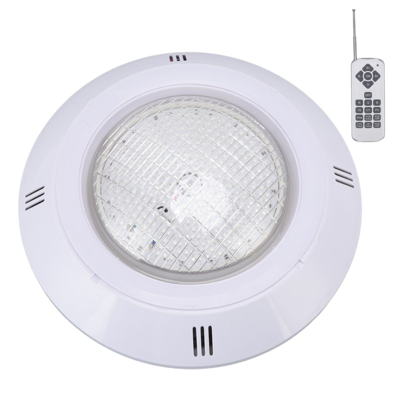 Pool LED Lights AC12V RGB Colorful IP68 Waterproof Remote Control High Transmittance Durable ABS Aquarium Pool Light 18W - view 6