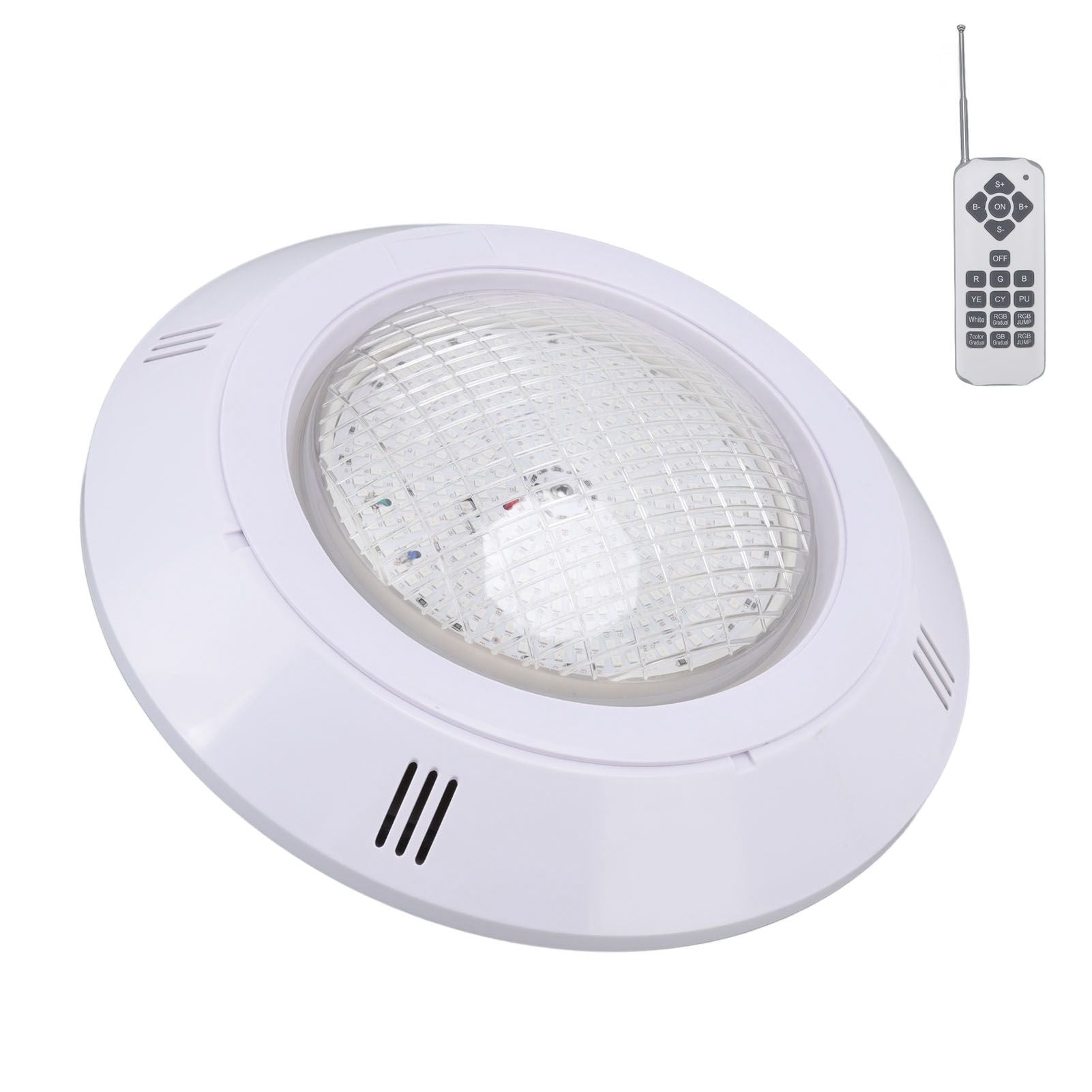 Pool LED Lights AC12V RGB Colorful IP68 Waterproof Remote Control High Transmittance Durable ABS Aquarium Pool Light 18W - view 7