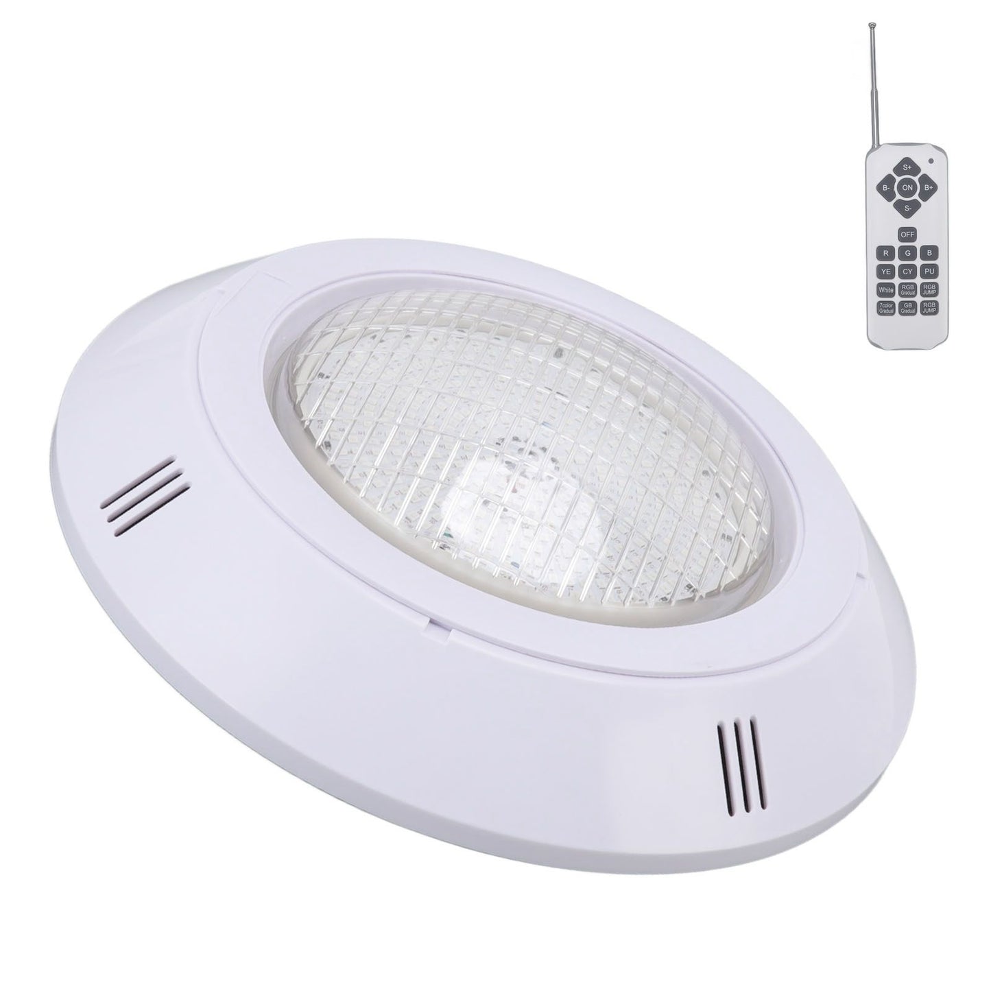 Pool LED Lights AC12V RGB Colorful IP68 Waterproof Remote Control High Transmittance Durable ABS Aquarium Pool Light 18W - view 8