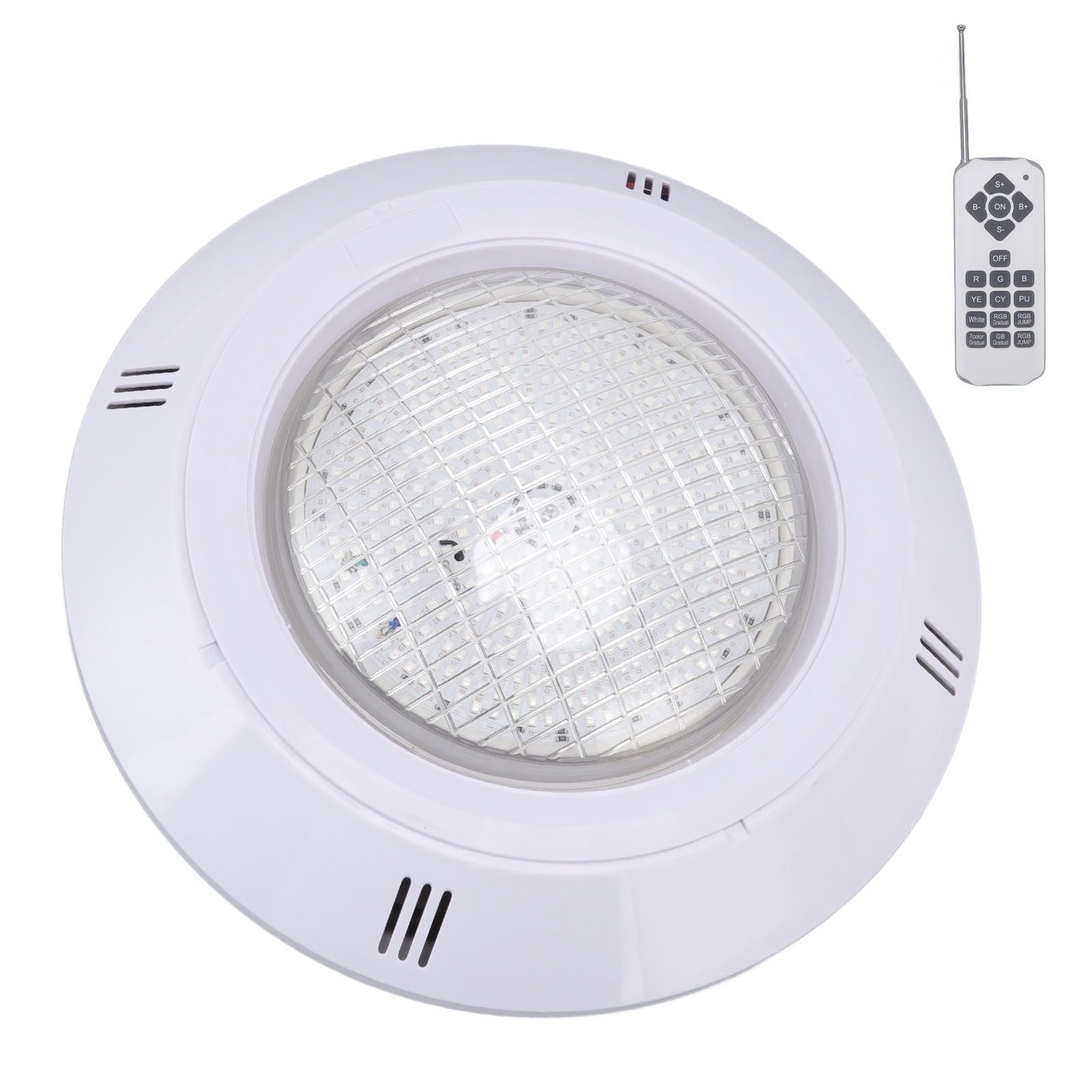 Pool LED Lights AC12V RGB Colorful IP68 Waterproof Remote Control High Transmittance Durable ABS Aquarium Pool Light 18W - view 10