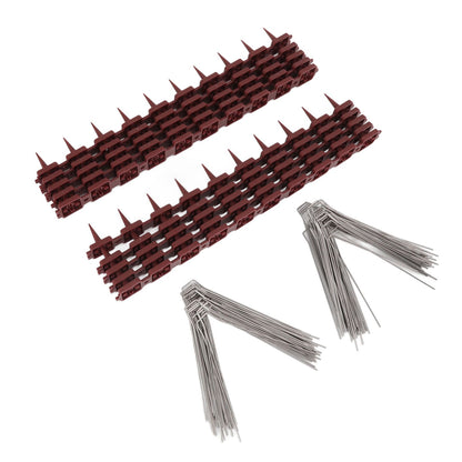 Bird Spikes 15 Feet Stainless Steel Pigeon Deterrent Spikes for Fence Roof Mailbox Window SK430 (2+2) - view 2