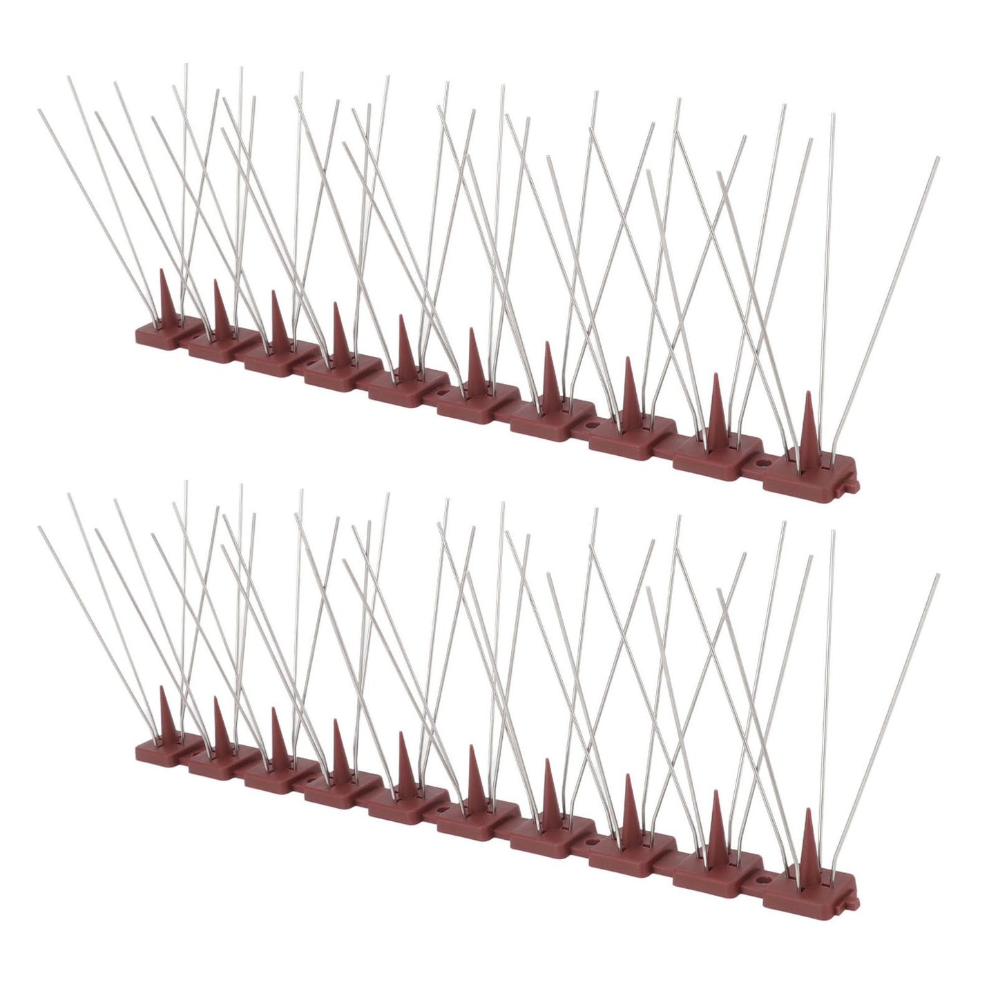 Bird Spikes 15 Feet Stainless Steel Pigeon Deterrent Spikes for Fence Roof Mailbox Window SK430 (2+2) - view 9