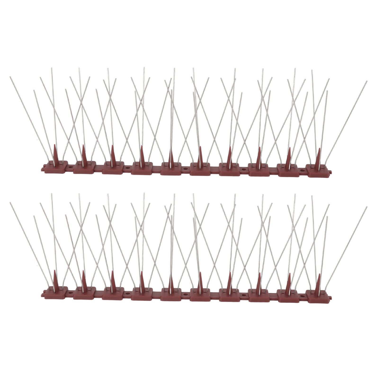 Bird Spikes 15 Feet Stainless Steel Pigeon Deterrent Spikes for Fence Roof Mailbox Window SK430 (2+2) - view 10