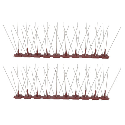 Bird Spikes 15 Feet Stainless Steel Pigeon Deterrent Spikes for Fence Roof Mailbox Window SK430 (2+2) - view 10