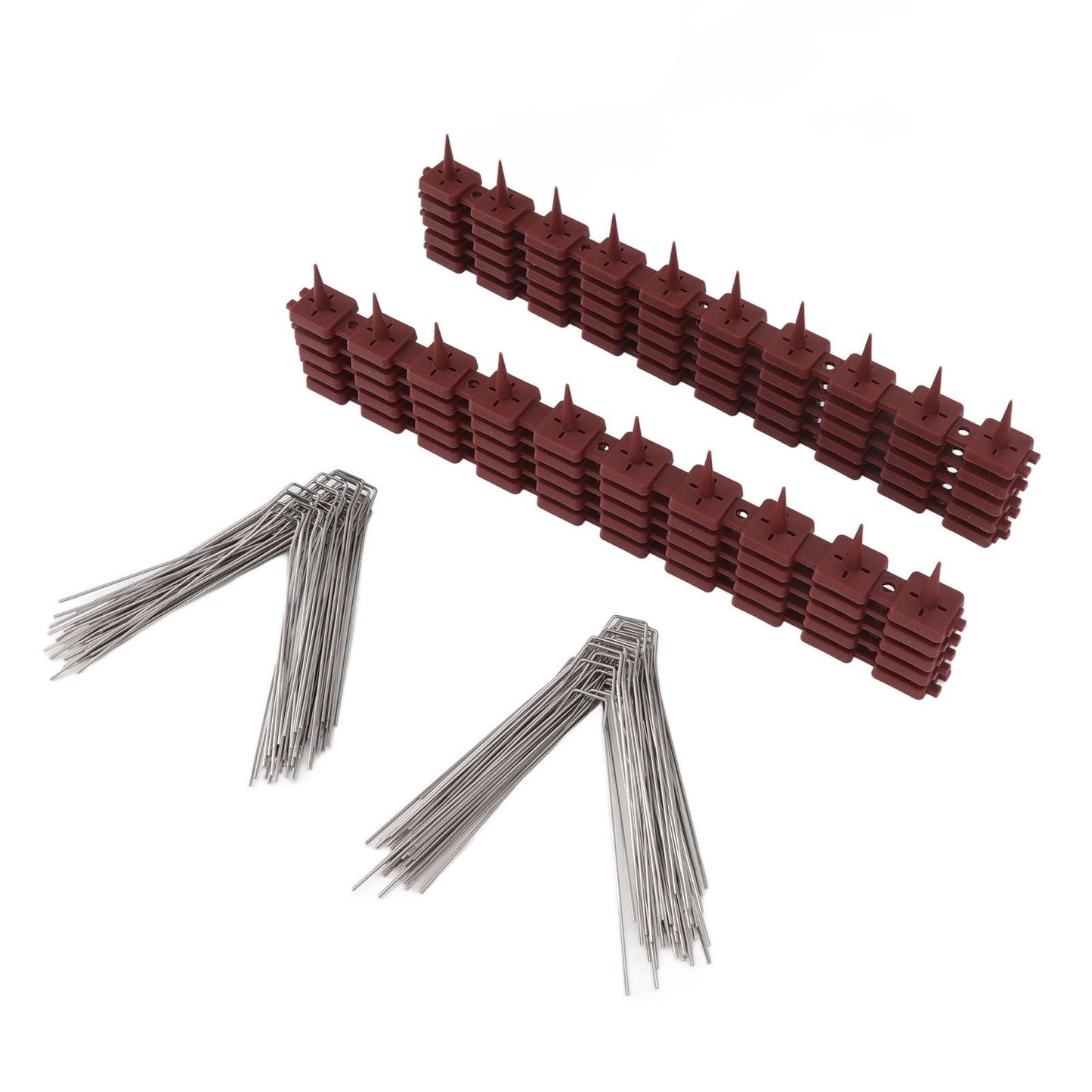 Bird Spikes 15 Feet Stainless Steel Pigeon Deterrent Spikes for Fence Roof Mailbox Window SK430 (4+2) - view 3