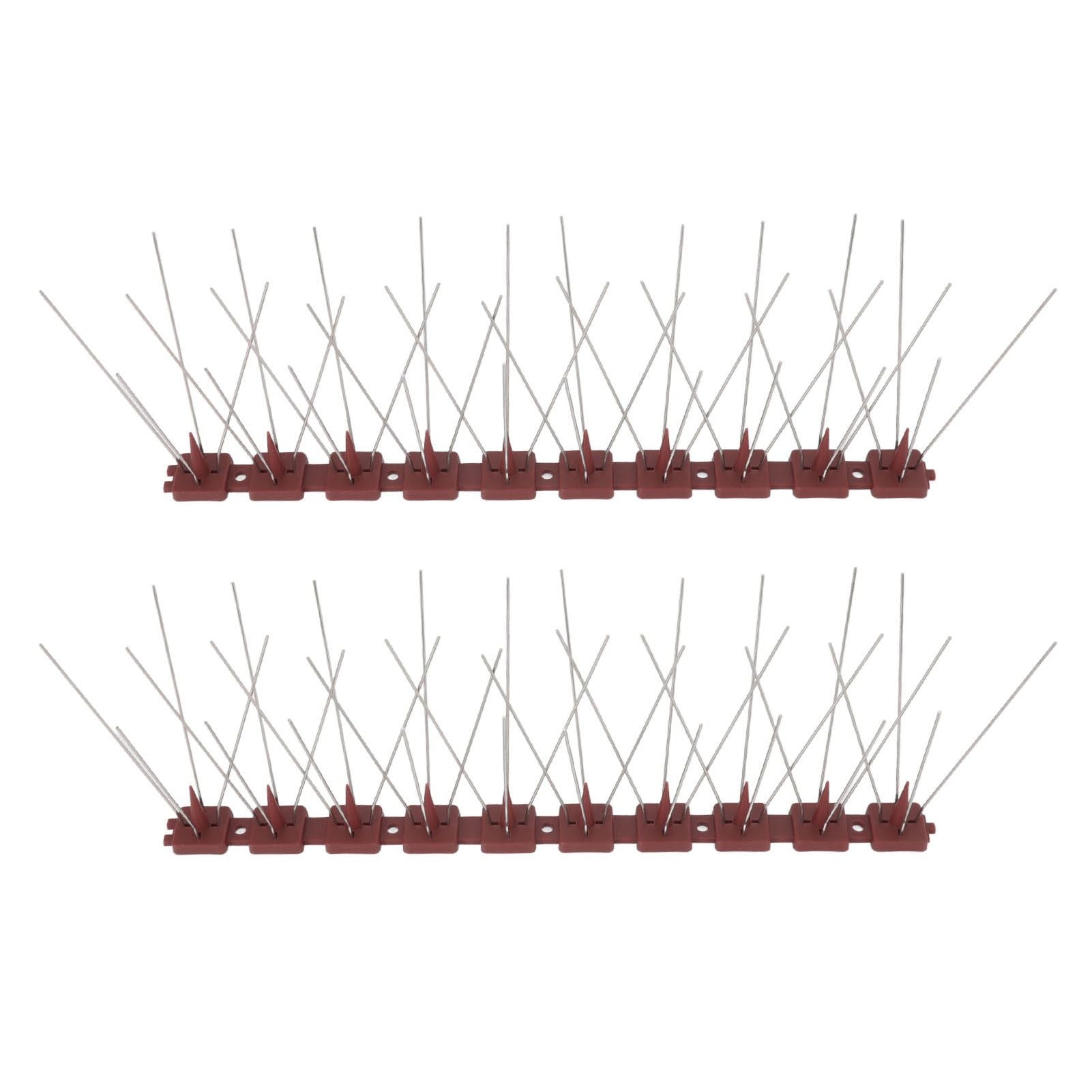 Bird Spikes 15 Feet Stainless Steel Pigeon Deterrent Spikes for Fence Roof Mailbox Window SK430 (4+2) - view 7