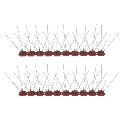 Bird Spikes 15 Feet Stainless Steel Pigeon Deterrent Spikes for Fence Roof Mailbox Window SK430 (4+2) - view 7