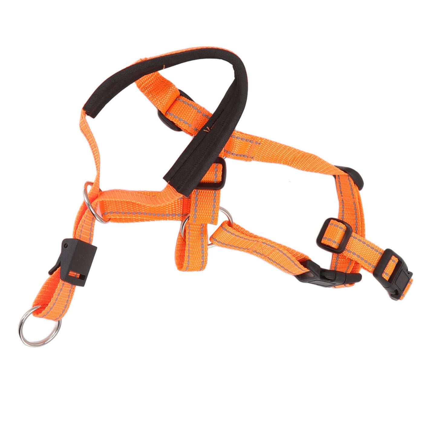 Dog Head Collar Breathable Dog Head Harness Dog Mouth Cover with Adjustable Strap for Outdoor Orange XL - view 2