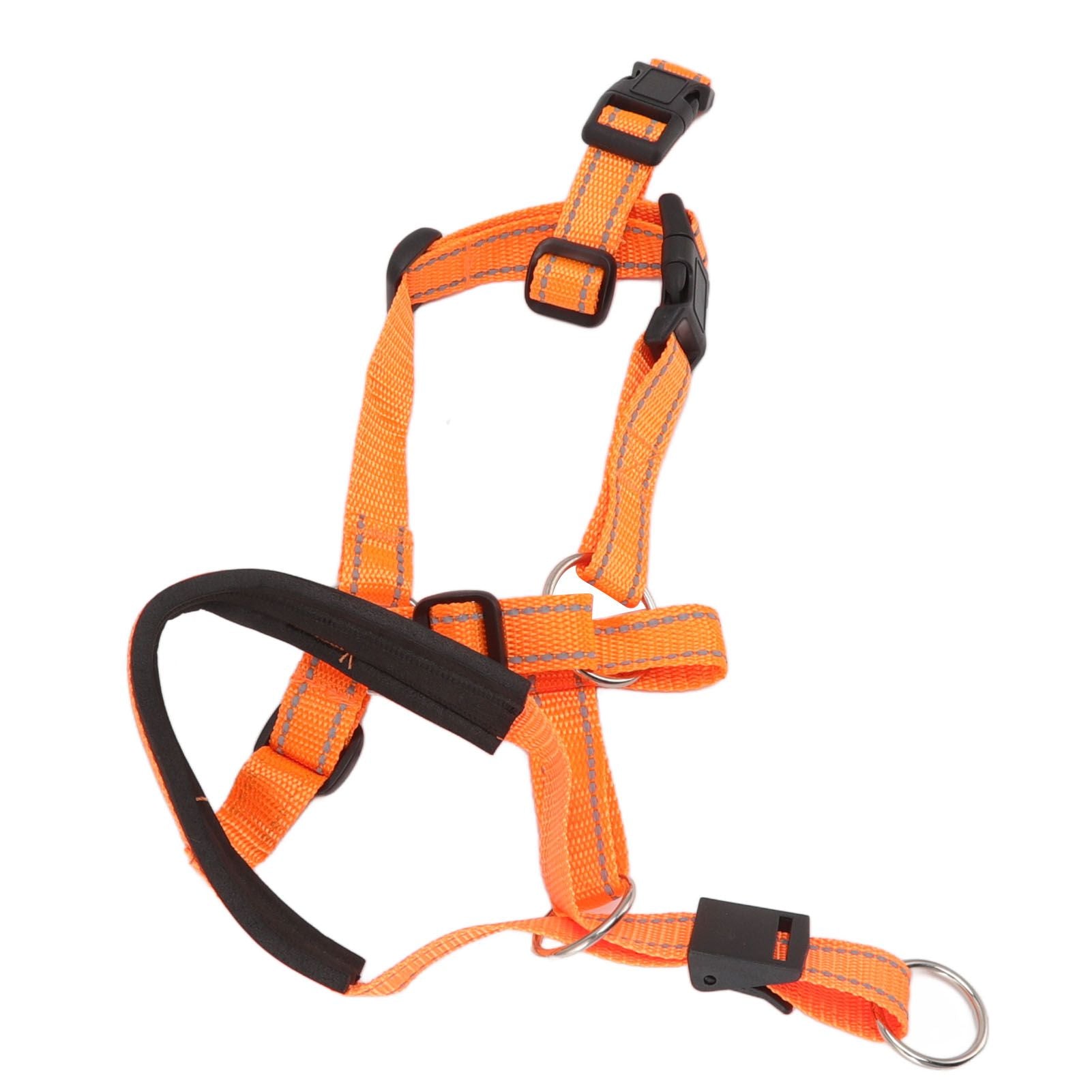 Dog Head Collar Breathable Dog Head Harness Dog Mouth Cover with Adjustable Strap for Outdoor Orange XL - view 4