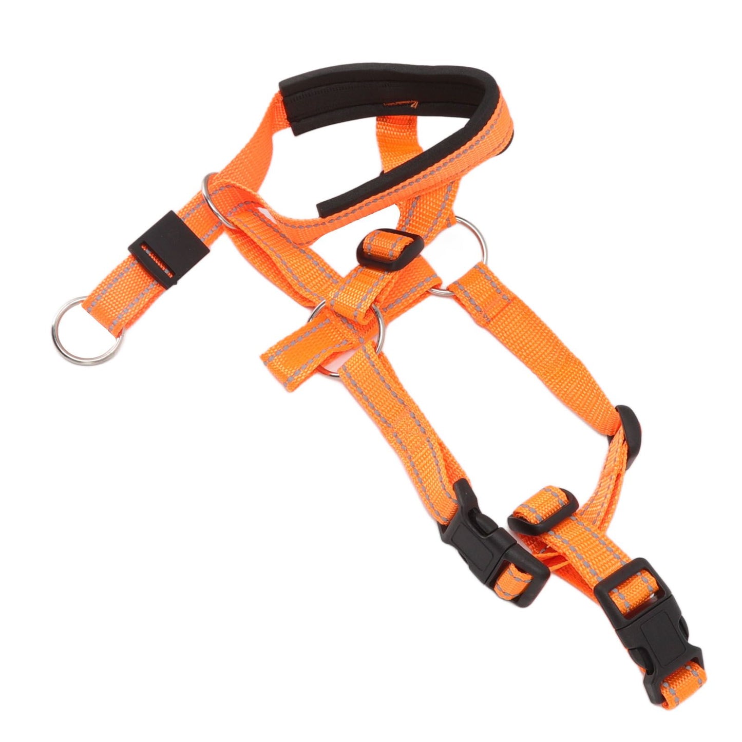 Dog Head Collar Breathable Dog Head Harness Dog Mouth Cover with Adjustable Strap for Outdoor Orange XL - view 5