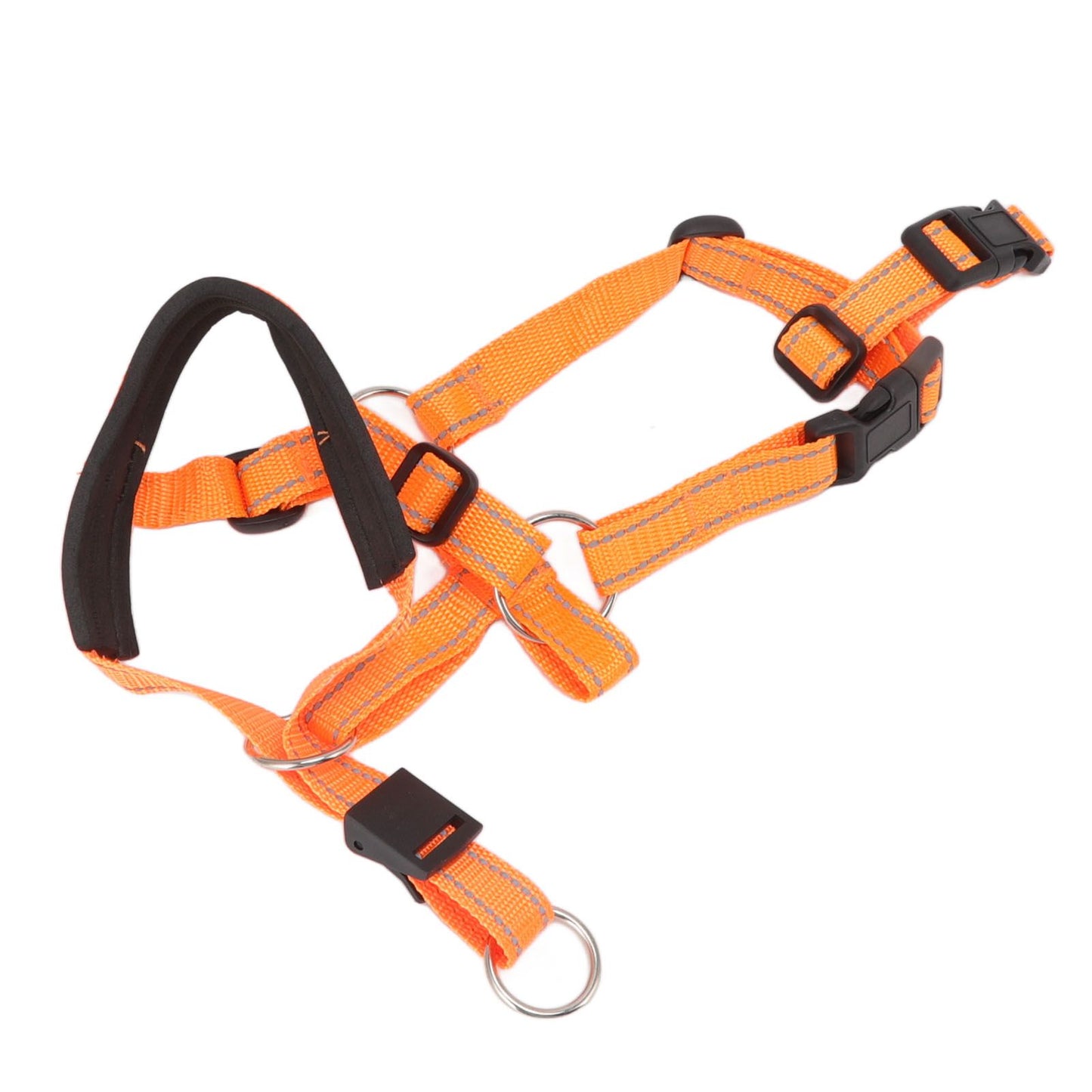 Dog Head Collar Breathable Dog Head Harness Dog Mouth Cover with Adjustable Strap for Outdoor Orange XL - view 6