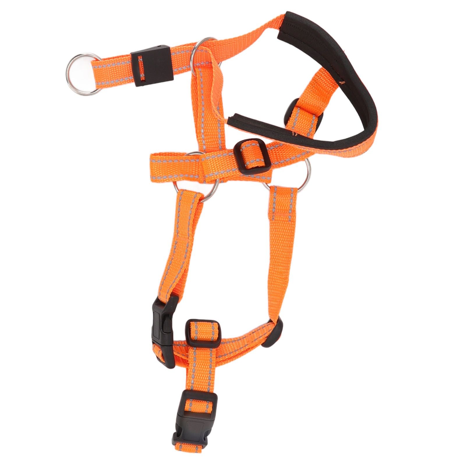 Dog Head Collar Breathable Dog Head Harness Dog Mouth Cover with Adjustable Strap for Outdoor Orange XL - view 9