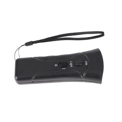 Dog Barking Deterrent Ultrasound Dual Horn Handheld Dog Bark Control Training Device for Outdoor Black - view 3