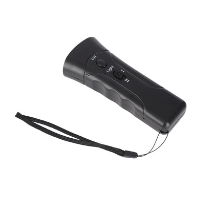 Dog Barking Deterrent Ultrasound Dual Horn Handheld Dog Bark Control Training Device for Outdoor Black - view 5