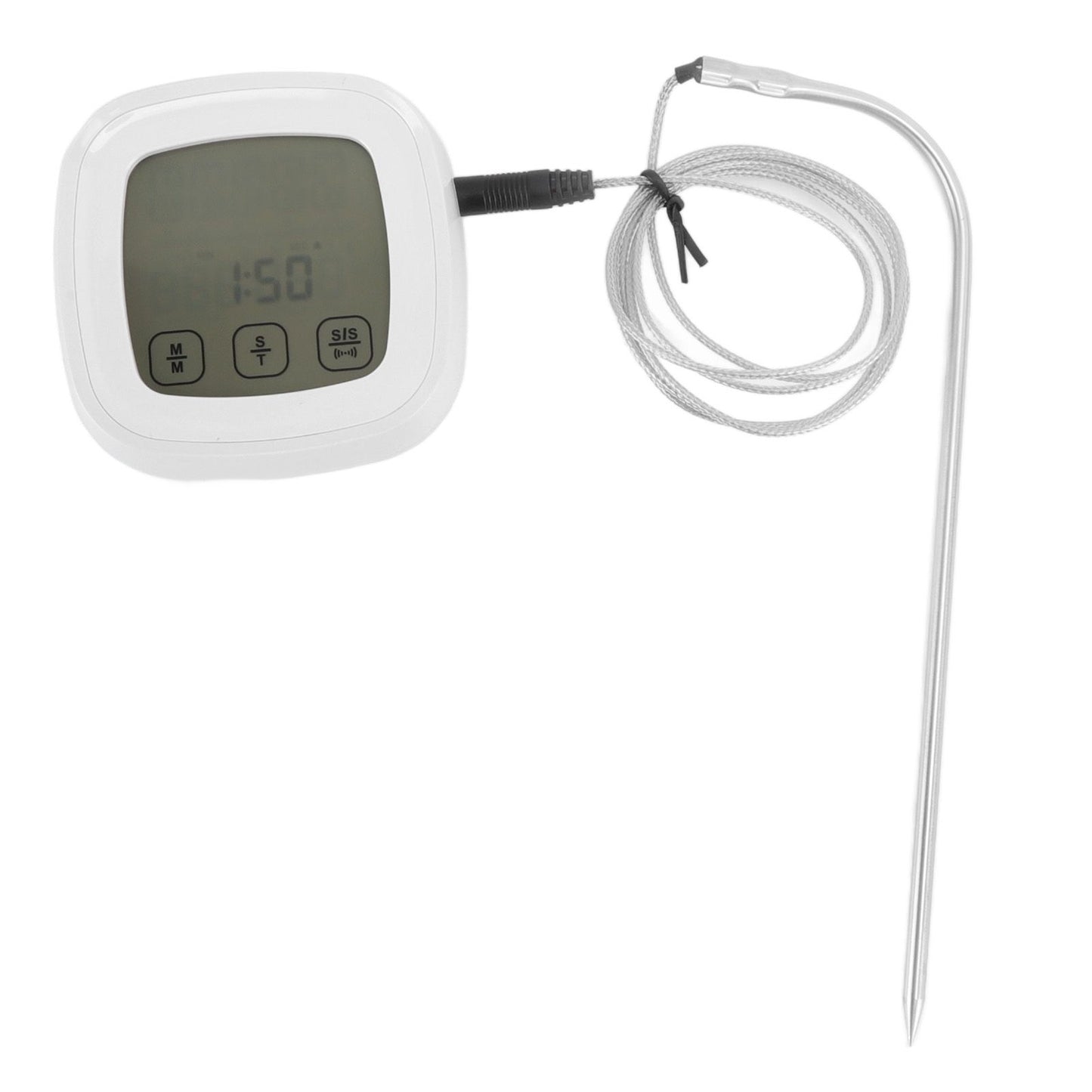 Digital Meat Thermometer with 2 Probes Touchscreen Digital Display Food Cooking Grill Thermometer with Magnet Adsorption - view 5