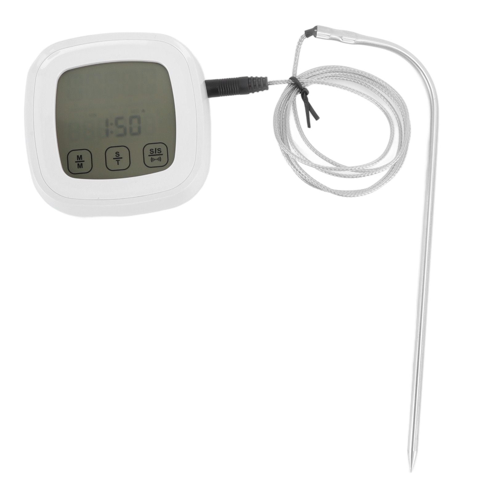 Digital Meat Thermometer with 2 Probes Touchscreen Digital Display Food Cooking Grill Thermometer with Magnet Adsorption - view 5