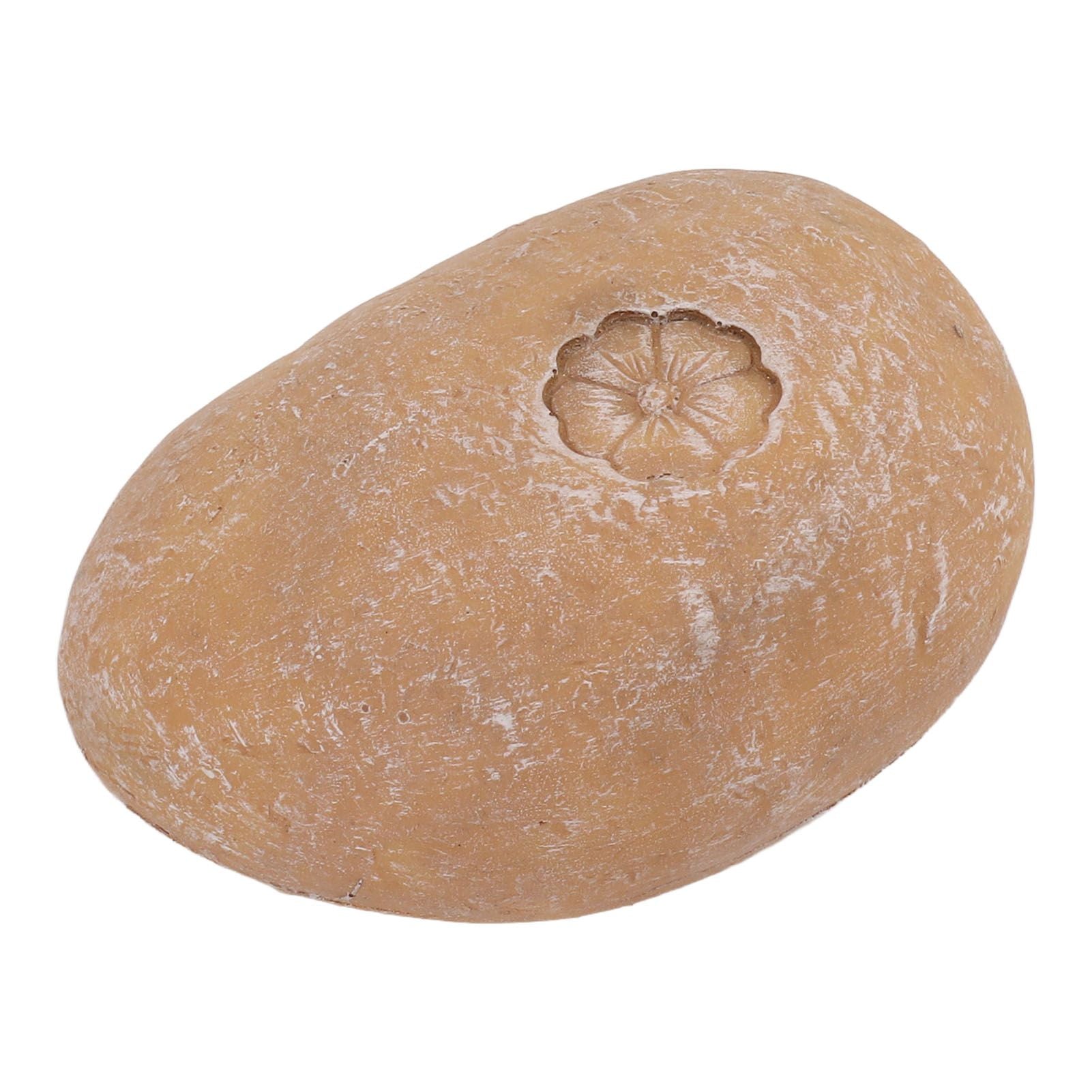 Pet Memorial Garden Stone DIY Lettering Simulation Pebbles Pet Grave Marker for Dogs Cats Small Flower Stone Sand Yellow - view 3