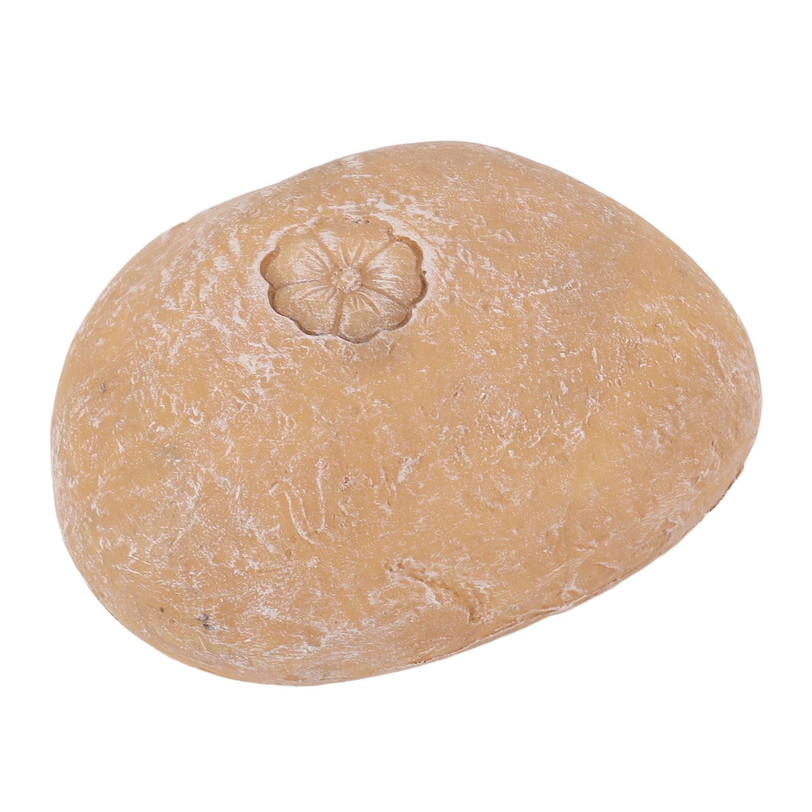 Pet Memorial Garden Stone DIY Lettering Simulation Pebbles Pet Grave Marker for Dogs Cats Small Flower Stone Sand Yellow - view 5