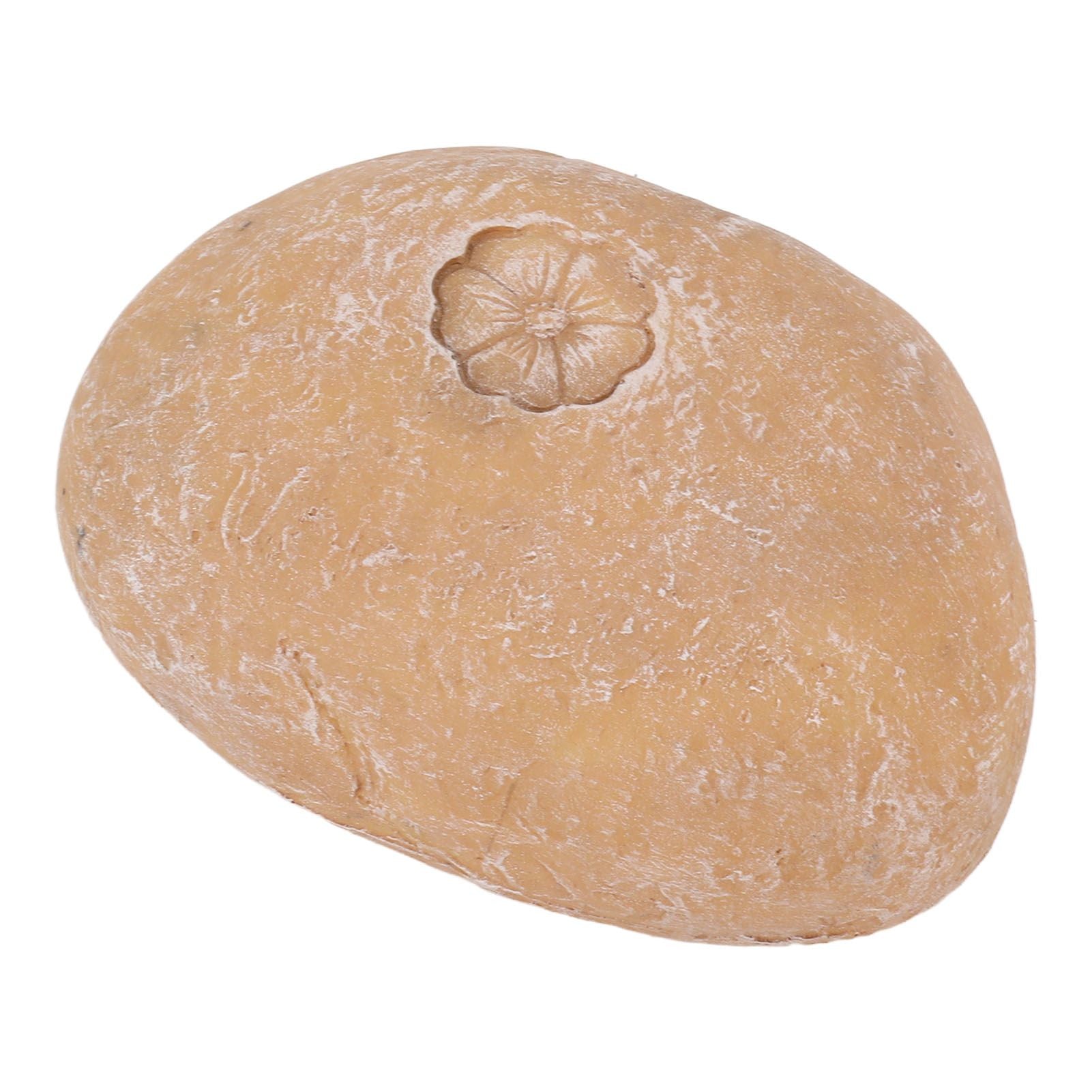 Pet Memorial Garden Stone DIY Lettering Simulation Pebbles Pet Grave Marker for Dogs Cats Small Flower Stone Sand Yellow - view 7
