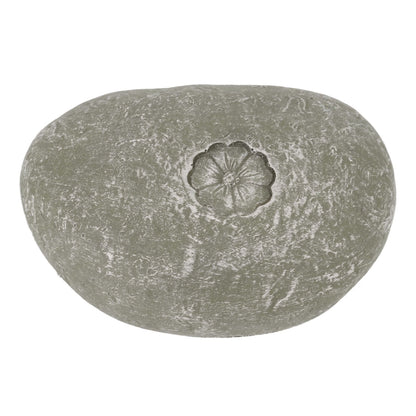 Pet Memorial Garden Stone DIY Lettering Simulation Pebbles Pet Grave Marker for Dogs Cats Small Flower Stone Moss Color