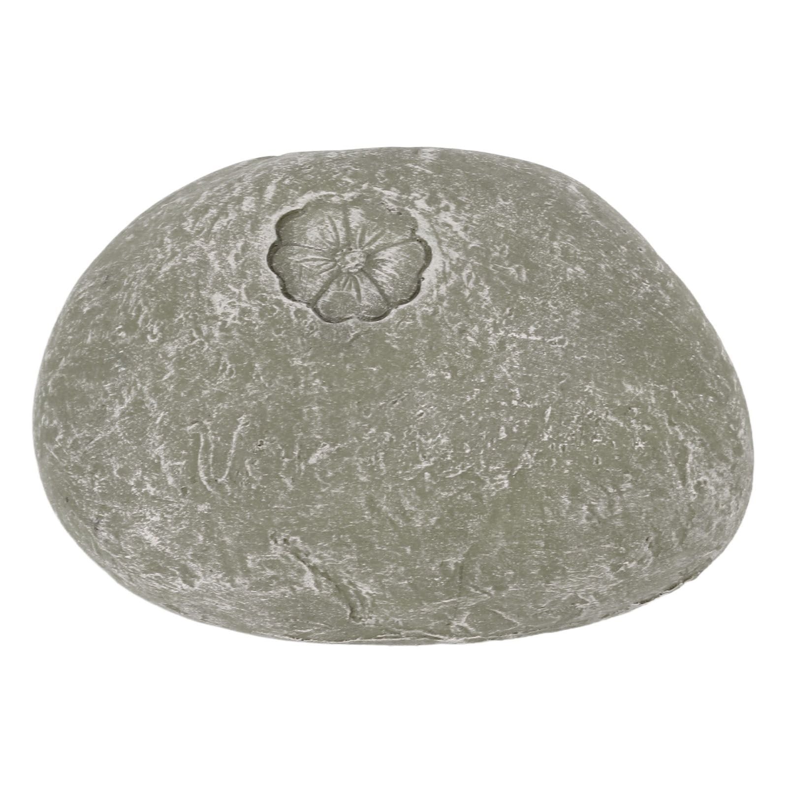 Pet Memorial Garden Stone DIY Lettering Simulation Pebbles Pet Grave Marker for Dogs Cats Small Flower Stone Moss Color - view 2