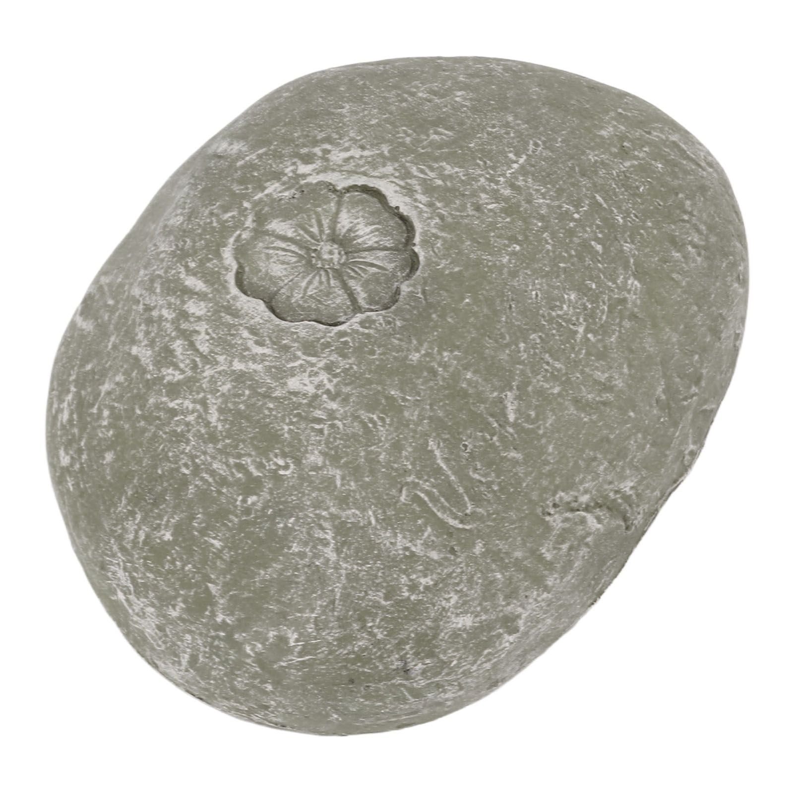 Pet Memorial Garden Stone DIY Lettering Simulation Pebbles Pet Grave Marker for Dogs Cats Small Flower Stone Moss Color - view 4