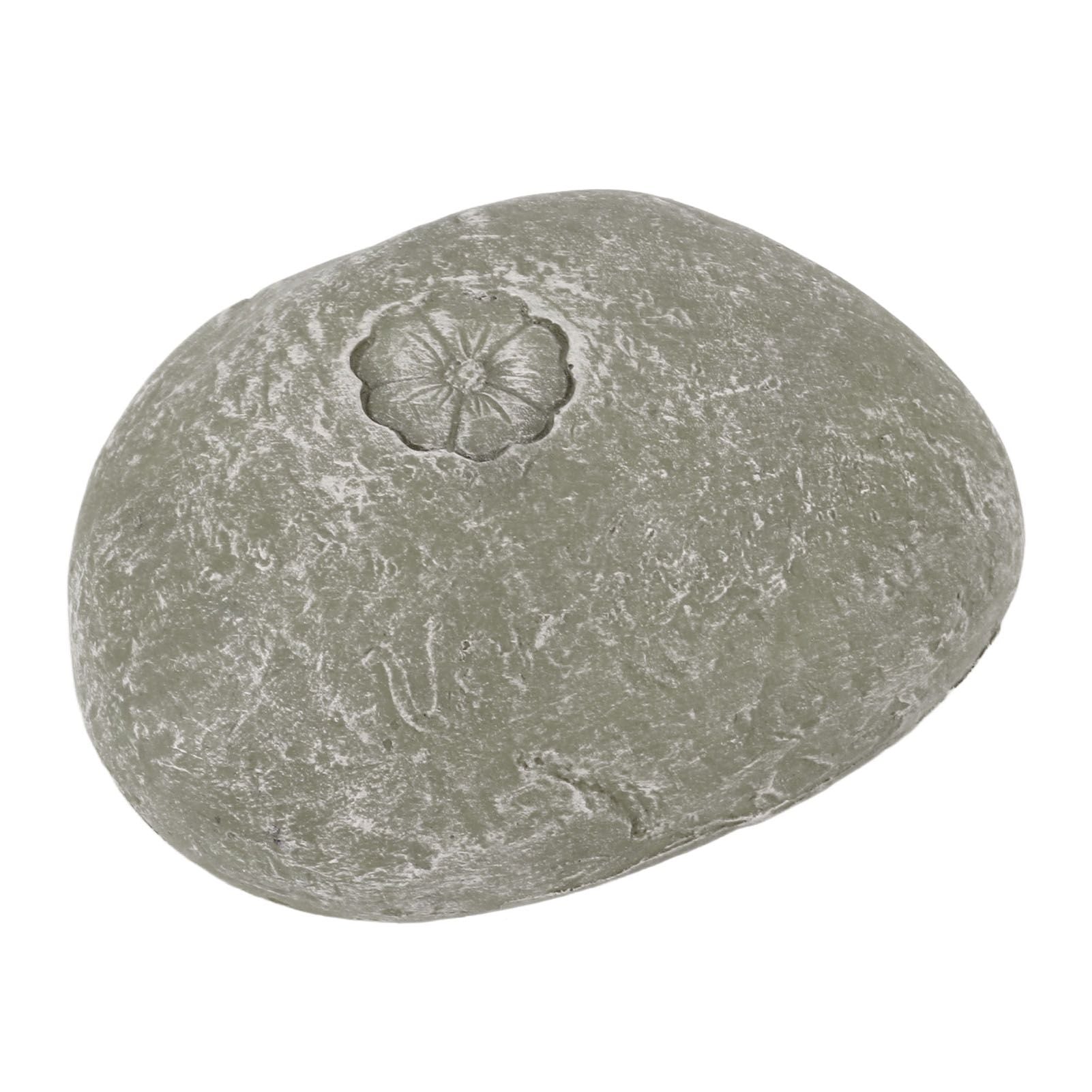 Pet Memorial Garden Stone DIY Lettering Simulation Pebbles Pet Grave Marker for Dogs Cats Small Flower Stone Moss Color - view 5