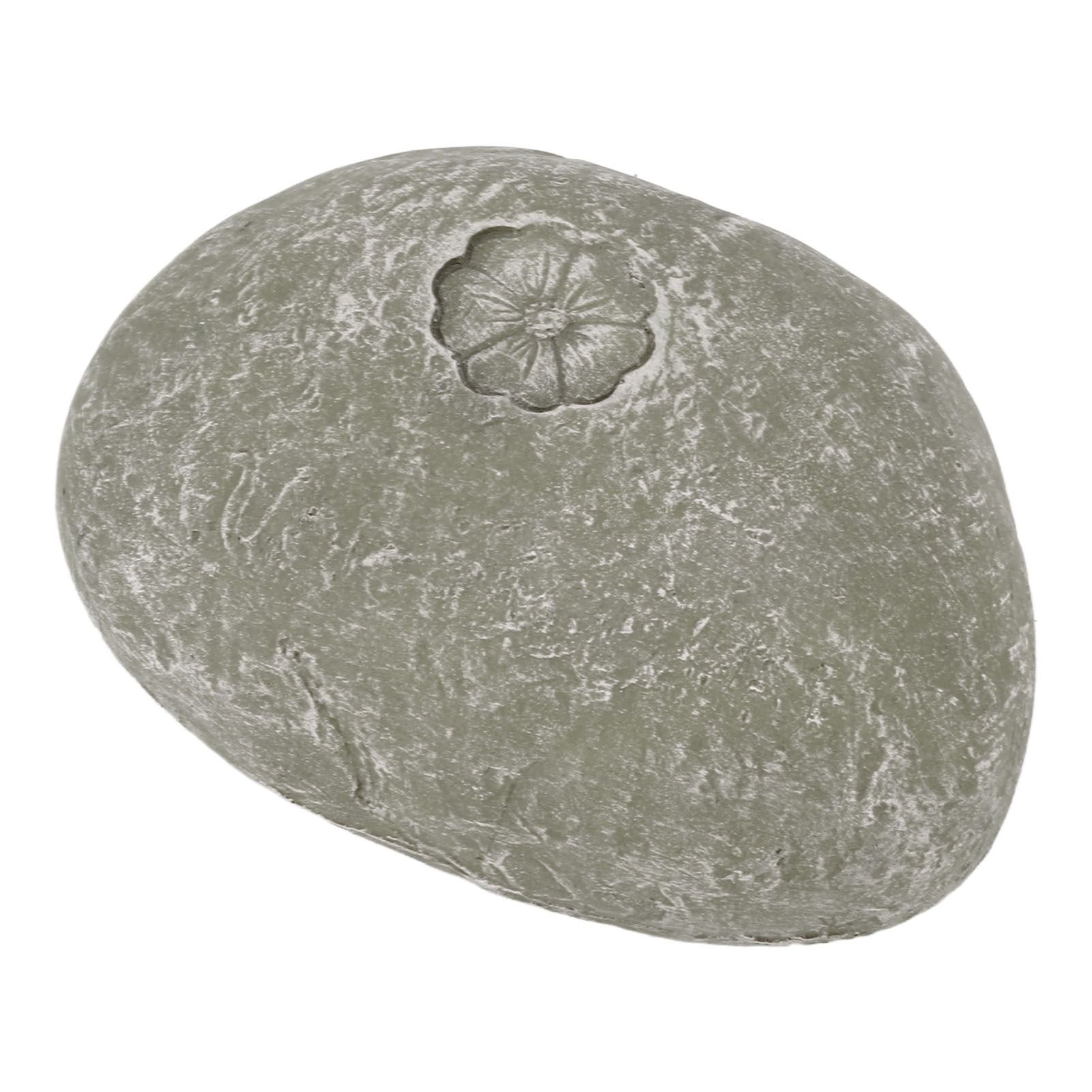 Pet Memorial Garden Stone DIY Lettering Simulation Pebbles Pet Grave Marker for Dogs Cats Small Flower Stone Moss Color - view 7