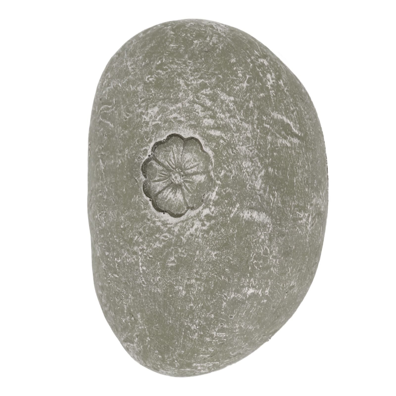 Pet Memorial Garden Stone DIY Lettering Simulation Pebbles Pet Grave Marker for Dogs Cats Small Flower Stone Moss Color - view 9