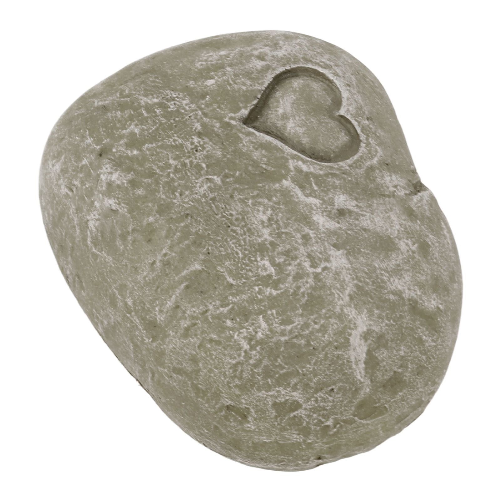 Pet Memorial Garden Stone DIY Lettering Simulation Pebbles Pet Grave Marker for Dogs Cats Love Stone Moss Color - view 5