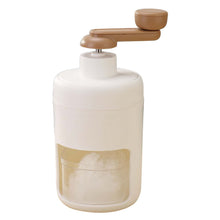 Hand Crank Ice Crusher Multipurpose Food Grade Mini Snow Cone Machine for Home Use White White - view 2