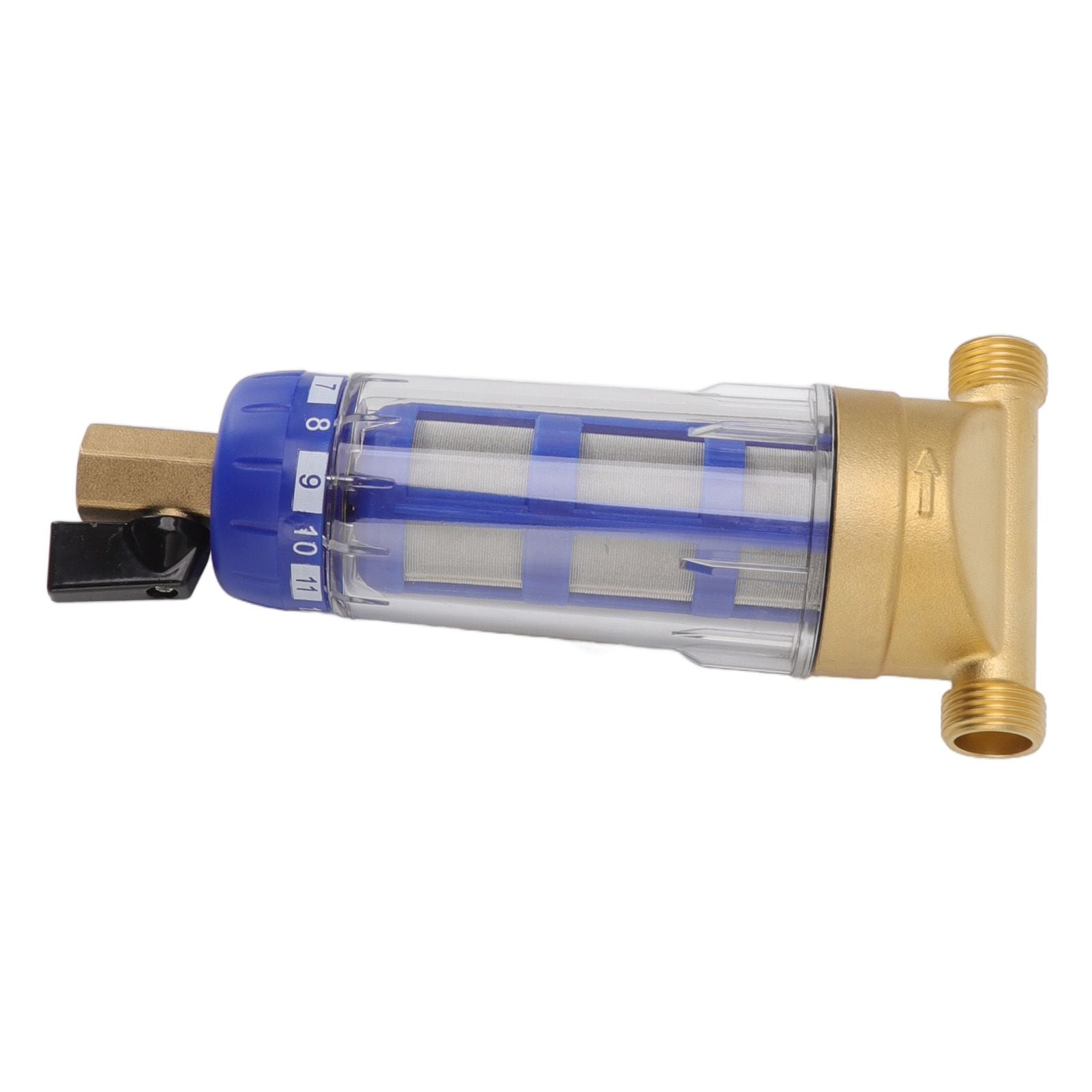 Cyclonic Sedimentation Water Filter G1/2in Backwashing Pure Copper Whole House Water Filter for Washer - view 7