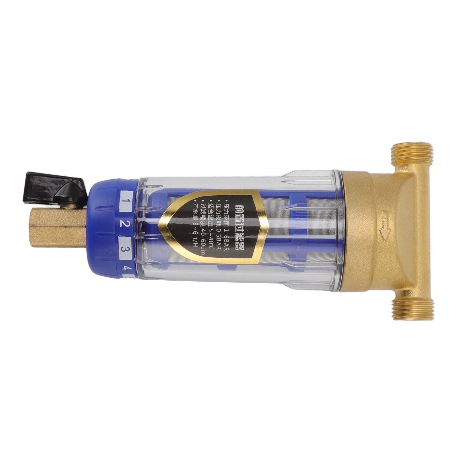 Cyclonic Sedimentation Water Filter G1/2in Backwashing Pure Copper Whole House Water Filter for Washer - view 9