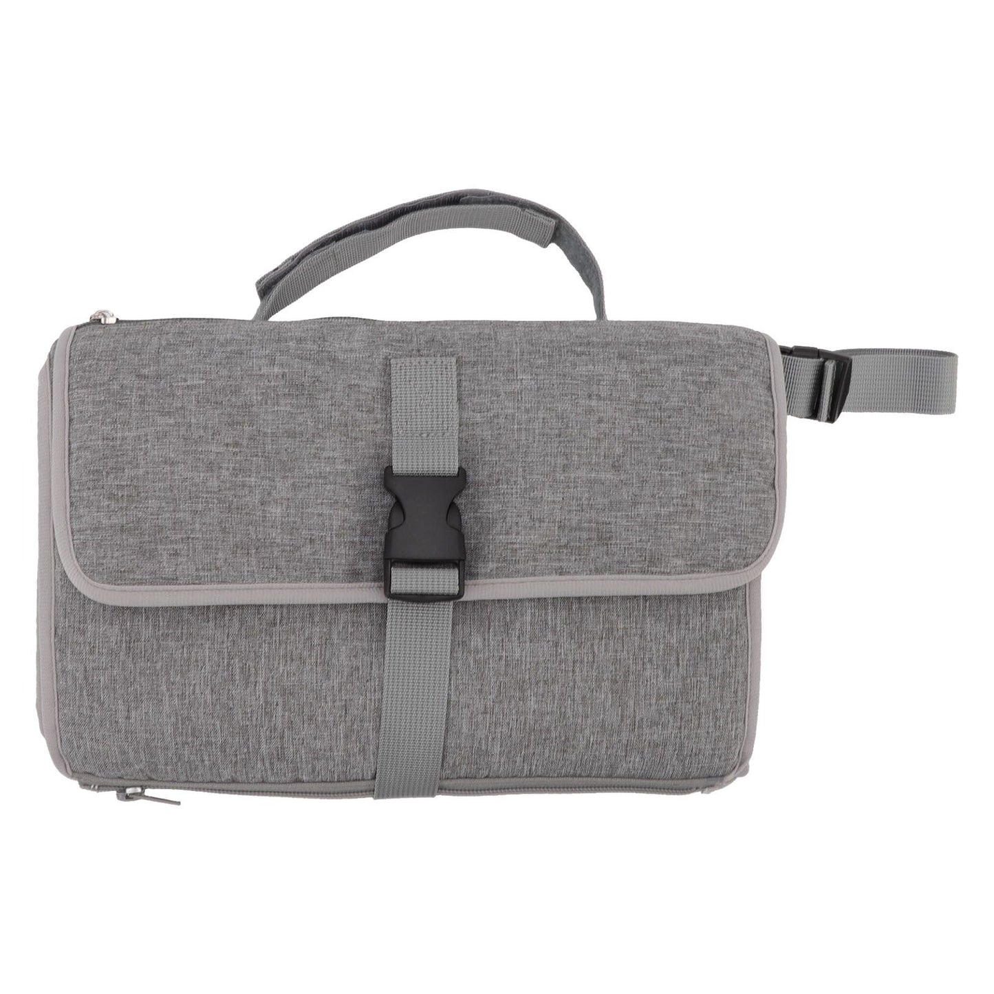 Diaper Pad Baby Changing Mat Mommy Bag with Handle Strap Foldable Detachable Travel Changing Pad Grey - view 2