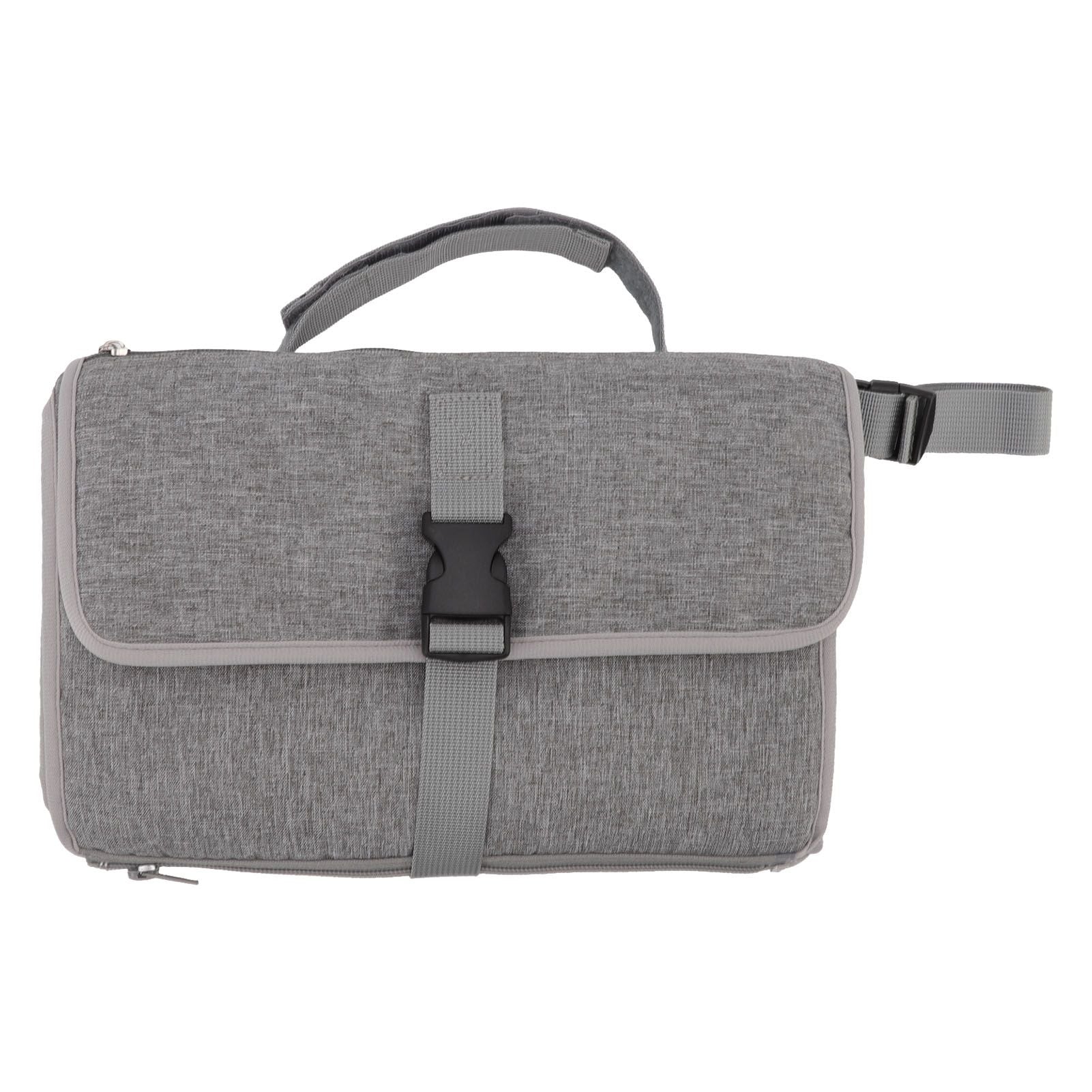 Diaper Pad Baby Changing Mat Mommy Bag with Handle Strap Foldable Detachable Travel Changing Pad Grey - view 2