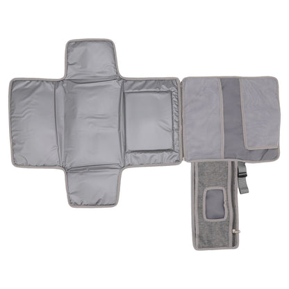 Diaper Pad Baby Changing Mat Mommy Bag with Handle Strap Foldable Detachable Travel Changing Pad Grey - view 3