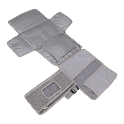 Diaper Pad Baby Changing Mat Mommy Bag with Handle Strap Foldable Detachable Travel Changing Pad Grey - view 6