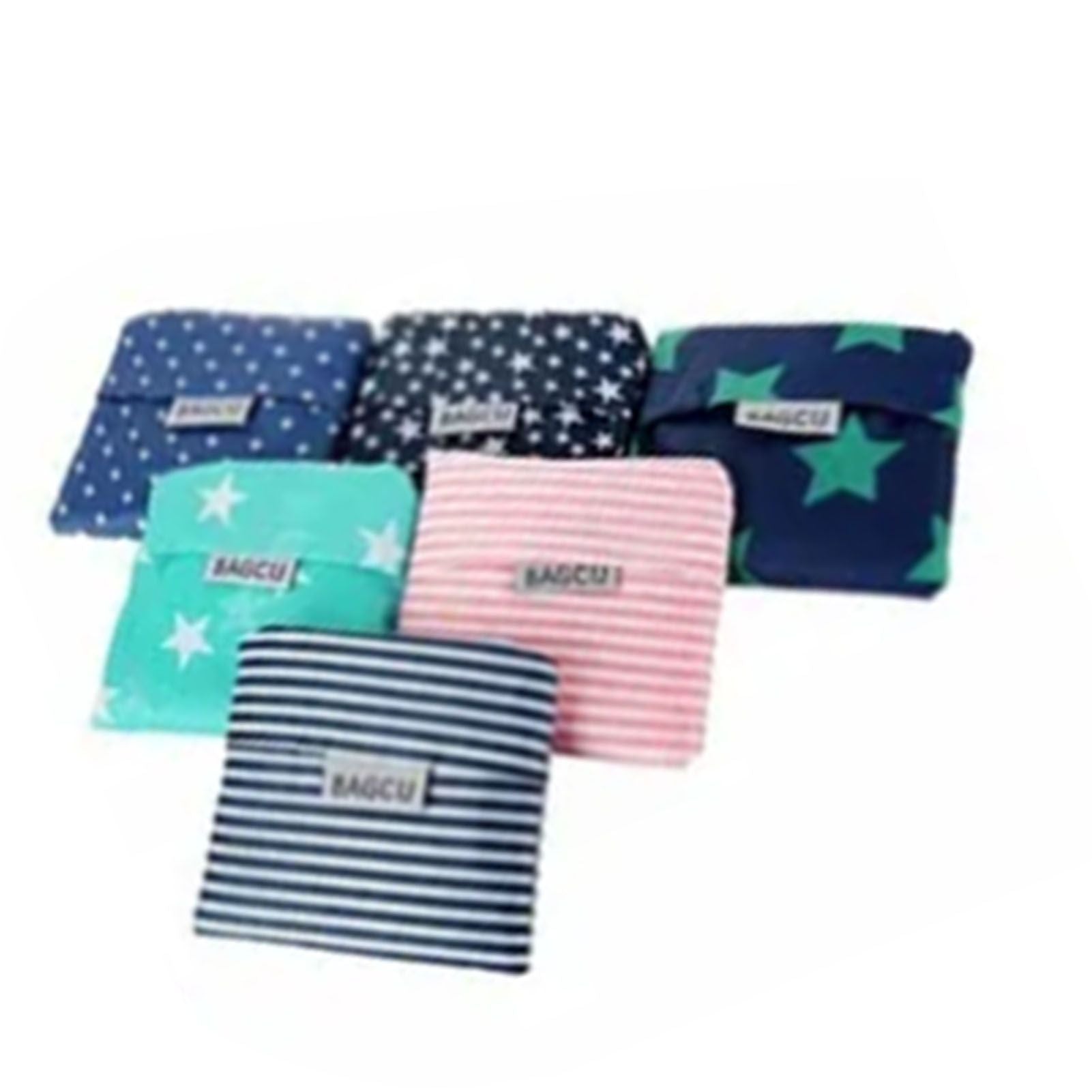 10Pcs Grocery Bag Foldable Polyester Large Capacity Reusable Shopping Bag for Household - view 2