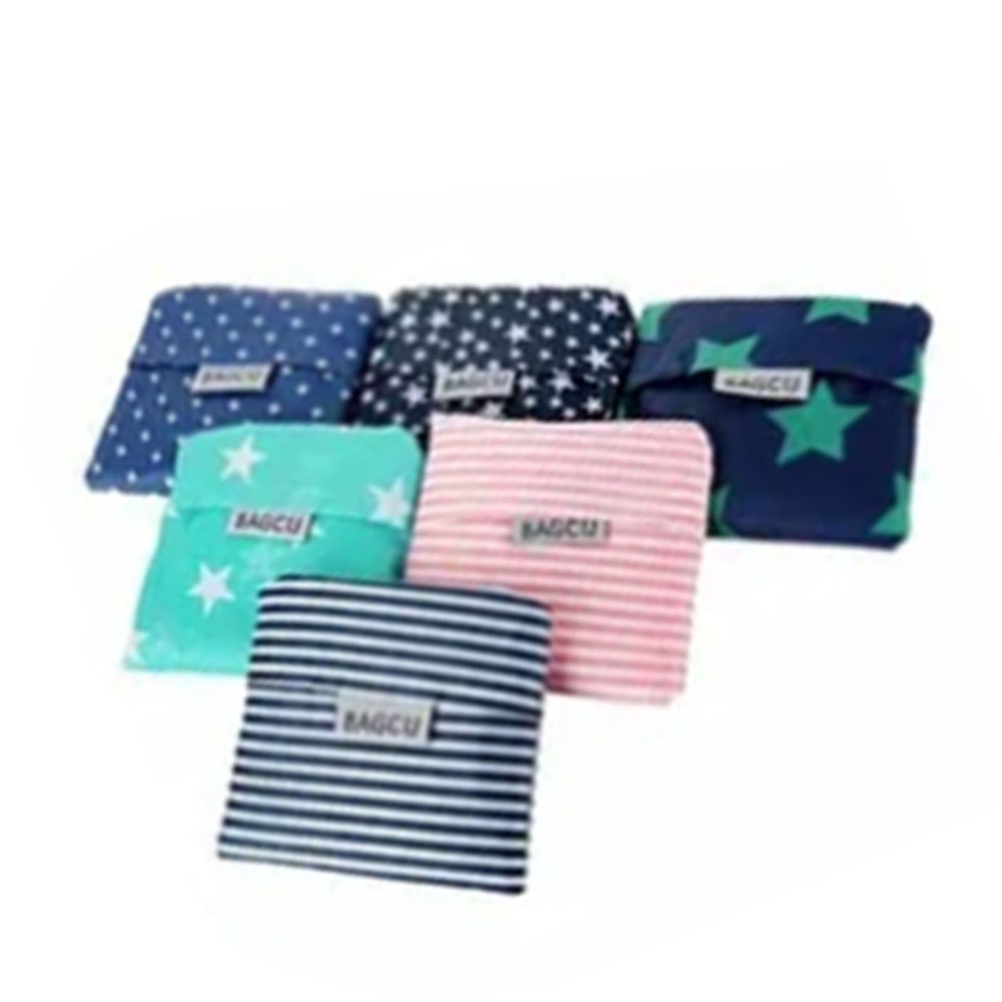 10Pcs Grocery Bag Foldable Polyester Large Capacity Reusable Shopping Bag for Household - view 3