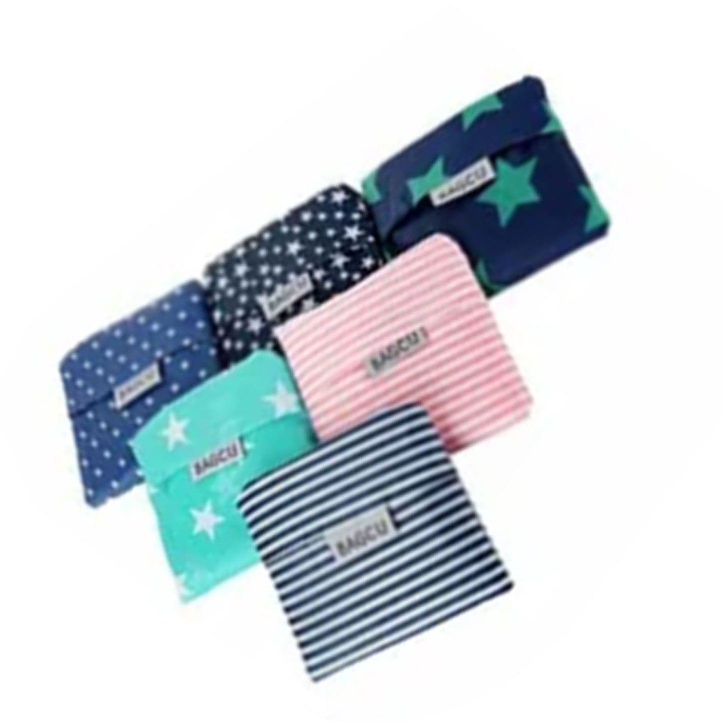 10Pcs Grocery Bag Foldable Polyester Large Capacity Reusable Shopping Bag for Household - view 4