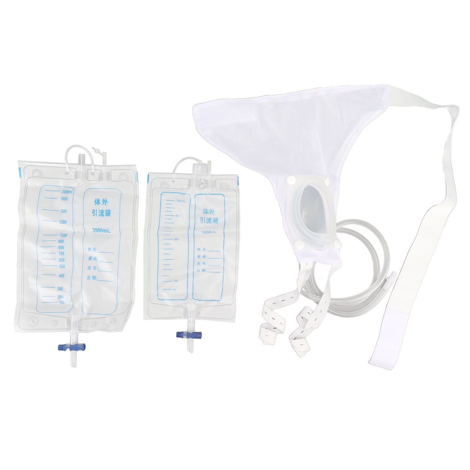 Women Urine Collector Soft Breathable Silicone Urine Catheter Bags Collector Set Anti Leakage Wearable Urinal System
