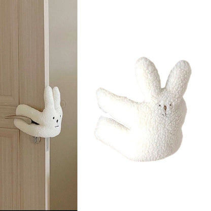 Door Slam Stopper Lamb Cashmere PP Cotton Anti Pinch Door Pinch Guards for Children Decoration Little Rabbit - view 5